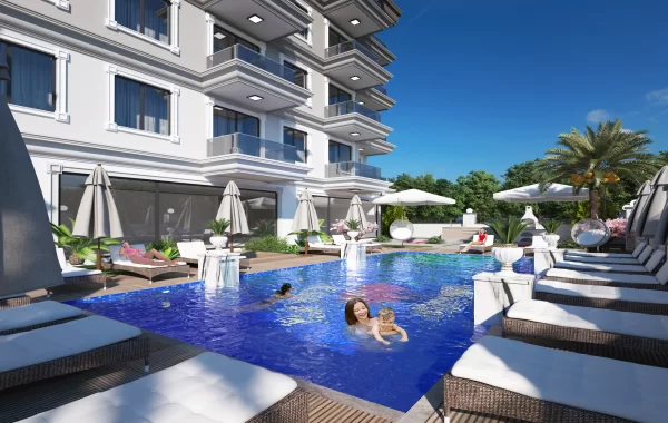 Luxuswohnungen zum Verkauf in Strandnähe in Gazipasa, Alanya