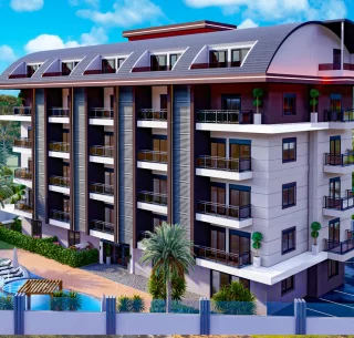 Luxusapartments mit moderner Innenausstattung im ruhigen Oba, den begehrtesten Regionen von Alanya