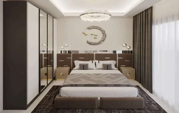 Moderne Luxuswohnungen in Alanya, nahe dem Strand in Tosmur, einer idealen Region für Investoren.