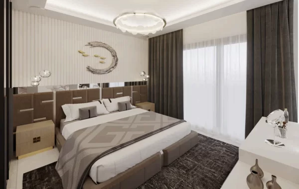 Moderne Luxuswohnungen in Alanya, nahe dem Strand in Tosmur, einer idealen Region für Investoren.