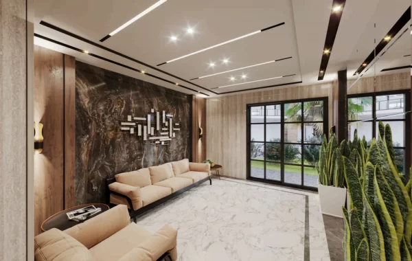 Moderne Luxuswohnungen in Alanya, nahe dem Strand in Tosmur, einer idealen Region für Investoren.