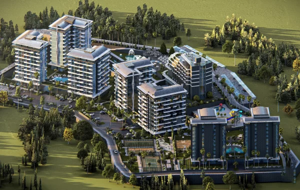 Sensationelle und luxuriöse Wohnungen in Avsallar mit 5-Sterne-Resort-Ausstattung