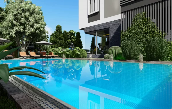 Moderne Wohnung, gelegen in der wunderschönen Küstenregion von Alanya, Avsallar