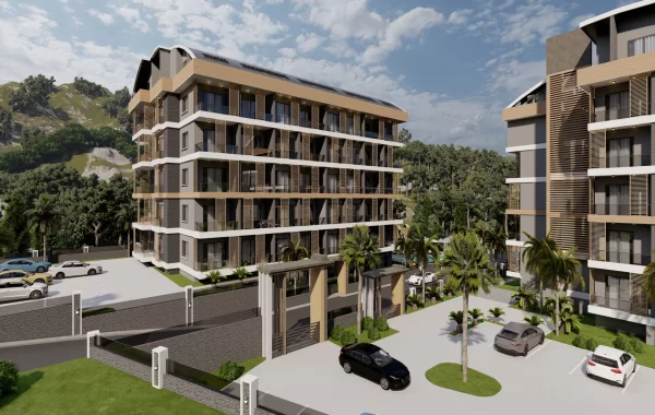Brandneue Premium-Apartments in Alanya mit erstklassiger Ausstattung, umgeben von Bergblick