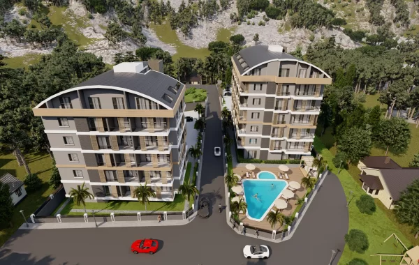 Brandneue Premium-Apartments in Alanya mit erstklassiger Ausstattung, umgeben von Bergblick