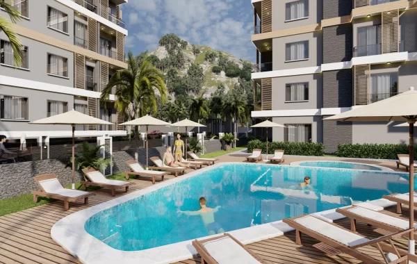 Brandneue Premium-Apartments in Alanya mit erstklassiger Ausstattung, umgeben von Bergblick