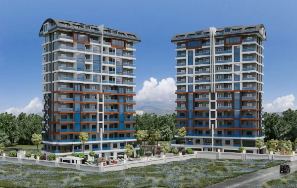 Ruhige Wohnungen zum Verkauf mit luxuriösem Design und Ausstattung in Mahmutlar, Alanya