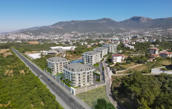 Wundervoll gestalteter Komplex mit Luxuswohnungen zum Verkauf bietet ruhiges Leben in Alanya Oba