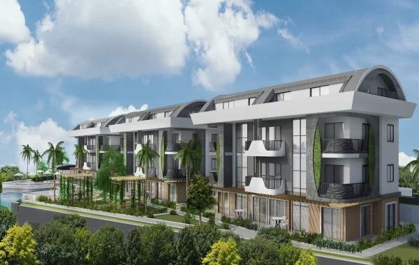 Spacious Flats for sale in Alanya with a superb location in the stunning coastal region of Tosmur