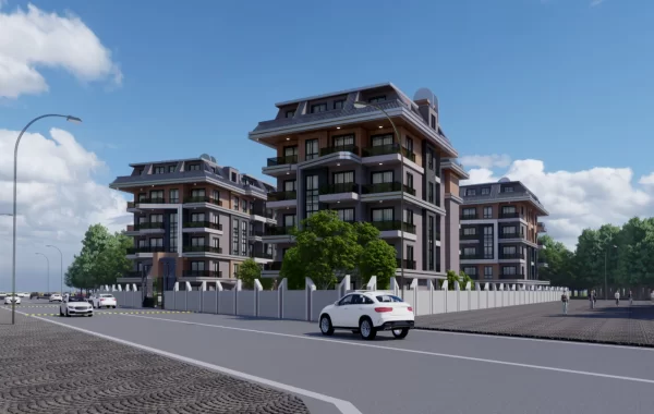 Luxuriöses Wohnen in Alanya-Apartments in der Nähe des täglichen Bedarfs & Verkehrsanbindung