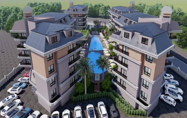 Luxuriöses Wohnen in Alanya-Apartments in der Nähe des täglichen Bedarfs & Verkehrsanbindung