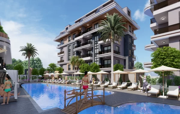 Luxuriöses Wohnen in Alanya-Apartments in der Nähe des täglichen Bedarfs & Verkehrsanbindung
