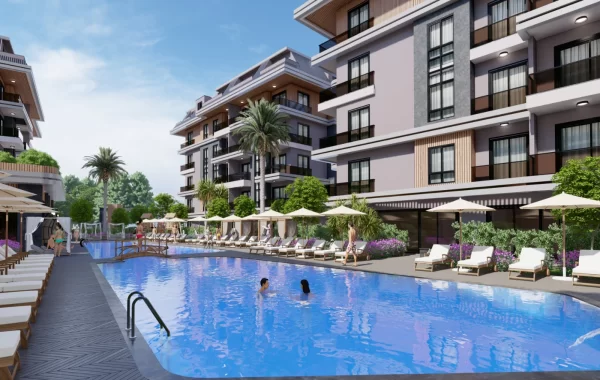Luxuriöses Wohnen in Alanya-Apartments in der Nähe des täglichen Bedarfs & Verkehrsanbindung
