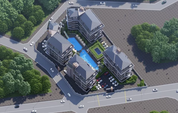 Luxuriöses Wohnen in Alanya-Apartments in der Nähe des täglichen Bedarfs & Verkehrsanbindung