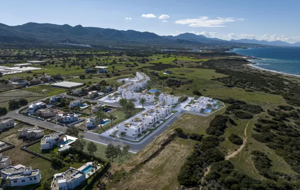 Komplex in Nordzypern, einer der ausgezeichneten Insel mit wunderschönem Klima und Sandstränd