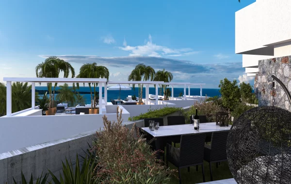 Picturesque Complex in North Cyprus on a cliff with incredible views of Sea & Mountains