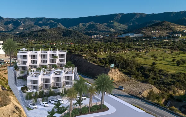 Picturesque Complex in North Cyprus on a cliff with incredible views of Sea & Mountains