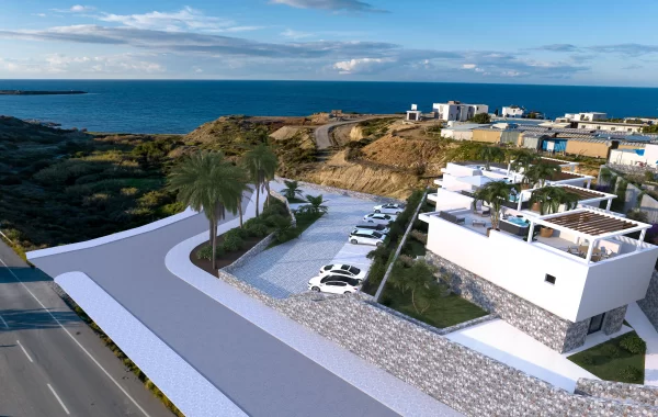Picturesque Complex in North Cyprus on a cliff with incredible views of Sea & Mountains