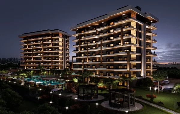 Modern and Cosy Complex with Flats for sale Intertwined with Nature in Payallar Alanya
