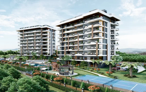 Modern and Cosy Complex with Flats for sale Intertwined with Nature in Payallar Alanya
