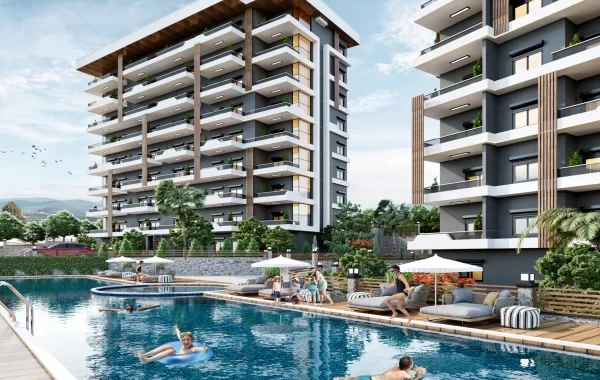 Modern and Cosy Complex with Flats for sale Intertwined with Nature in Payallar Alanya