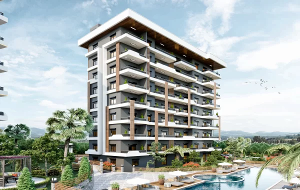 Modern and Cosy Complex with Flats for sale Intertwined with Nature in Payallar Alanya