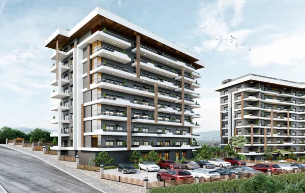 Modern and Cosy Complex with Flats for sale Intertwined with Nature in Payallar Alanya