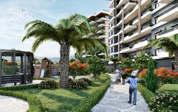 Modern and Cosy Complex with Flats for sale Intertwined with Nature in Payallar Alanya