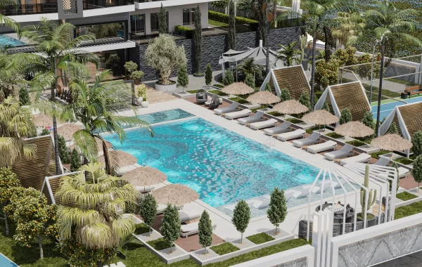 Hochwertige Wohnungen zum Verkauf in Alanya bieten Luxus und fröhliches Leben in Payallar