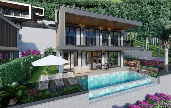 Panoramic Castle and Sea View Villas with Infinity Pool in Alanya offering a Luxurious Lifestyle
