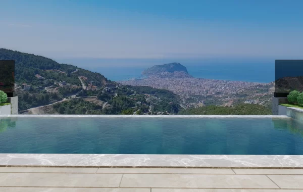 Panoramic Castle and Sea View Villas with Infinity Pool in Alanya offering a Luxurious Lifestyle