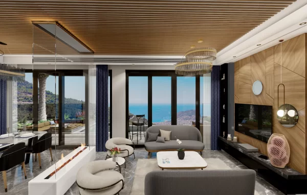 Panoramic Castle and Sea View Villas with Infinity Pool in Alanya offering a Luxurious Lifestyle