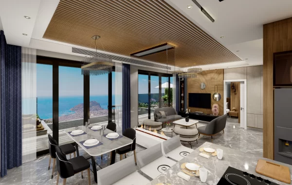 Panoramic Castle and Sea View Villas with Infinity Pool in Alanya offering a Luxurious Lifestyle