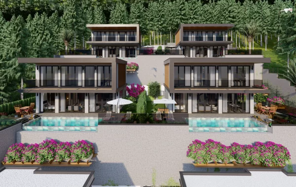 Panoramic Castle and Sea View Villas with Infinity Pool in Alanya offering a Luxurious Lifestyle