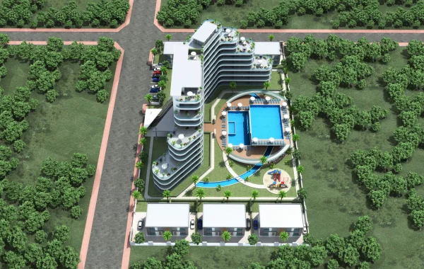 Brandneue Wohnungen zum Verkauf in Antalya mit luxuriöser Ausstattung in der Nähe des Flughafens