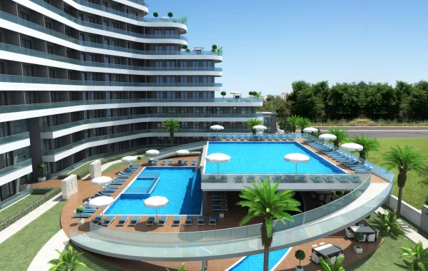 Brandneue Wohnungen zum Verkauf in Antalya mit luxuriöser Ausstattung in der Nähe des Flughafens