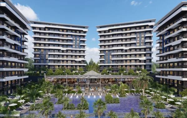 Impeccable Complex with Uniquely Designed Sea View Alanya Flats for sale in Okurcalar