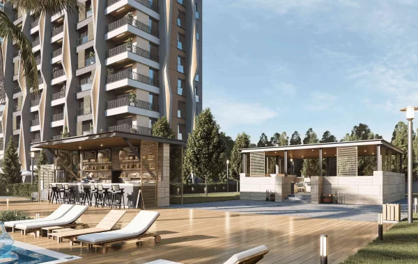 Exceptional Complex with Flats for sale with Multiple Social Amenities in Antalya Close to Airport
