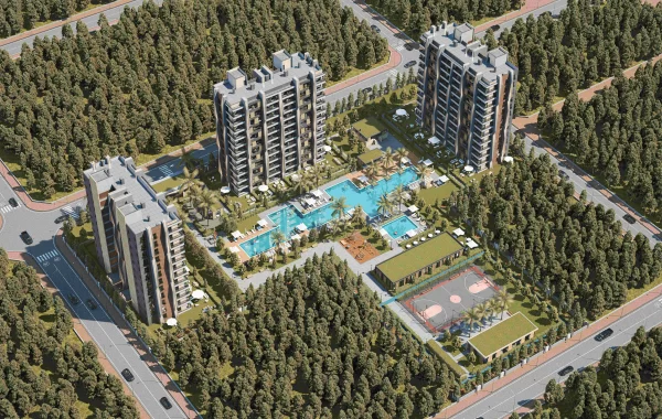 Exceptional Complex with Flats for sale with Multiple Social Amenities in Antalya Close to Airport