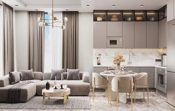 Brandneue Luxusapartments zum Verkauf, 300 Meter vom Strand entfernt in Oba/Alanya