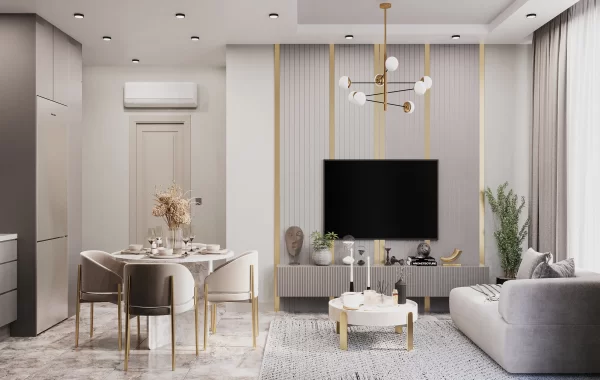 Brandneue Luxusapartments zum Verkauf, 300 Meter vom Strand entfernt in Oba/Alanya