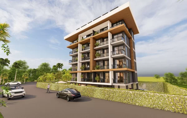 Brandneue Luxusapartments zum Verkauf, 300 Meter vom Strand entfernt in Oba/Alanya