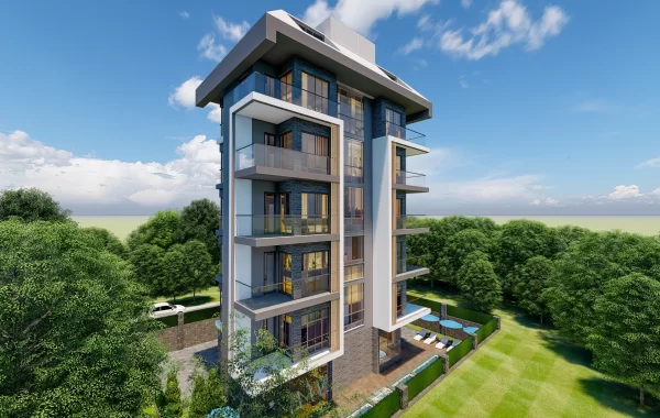 Hochwertiger Komplex mit Luxusapartments in Strandnähe in Alanya