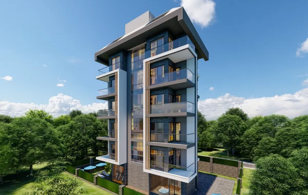 Hochwertiger Komplex mit Luxusapartments in Strandnähe in Alanya