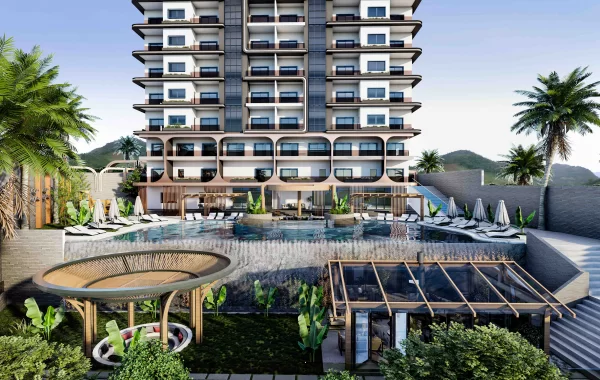 Investitionswohnungen mit herrlichem Blick auf das Meer & die Burg im Herzen von Mahmutlar, Alanya