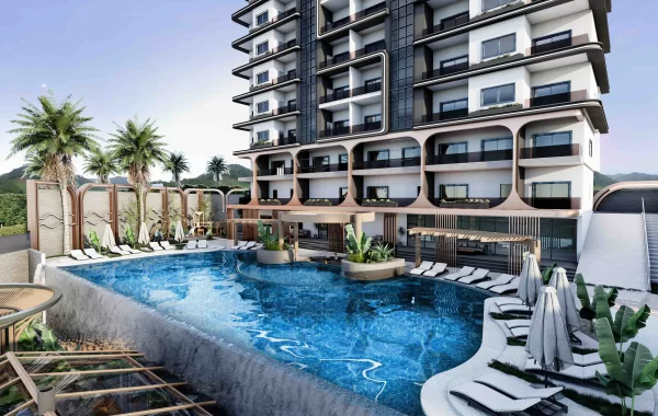 Investitionswohnungen mit herrlichem Blick auf das Meer & die Burg im Herzen von Mahmutlar, Alanya