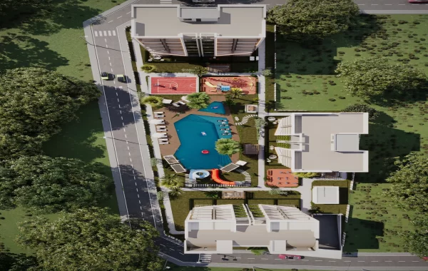 Herrlicher Komplex mit einfachem Zugang zum Flughafen in Antalya