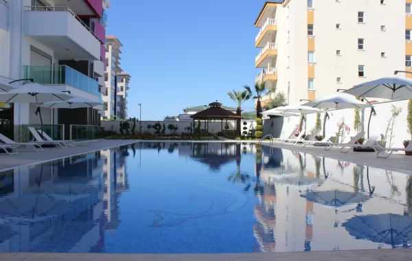 Eine angenehme Wohnung mit traumhaften Meerblick in Alanya/Kestel!