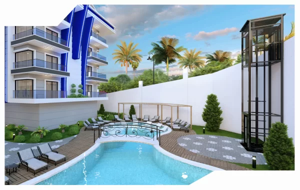 Der kompakte Wohnkomplex in Payallar/Alanya steht den Kunden von Nordic Trust Homes zur Verfügung