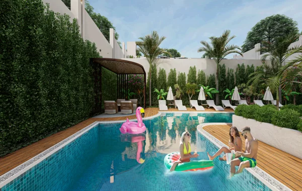 Wohnkomplex in fußläufiger Entfernung zum Strand in Alanya/Avsallar
